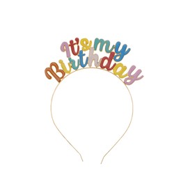 Happy Birthday Crown Headbands for Women & Girls - It's My Birthday Tiara Headband for Girls - Birthday Crowns & Party Tiaras