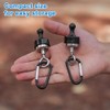 Vylro Pack of 4 Magnetic Hooks with Counterpart, Punch-Free Magnetic