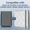 2 Pack HE401 Fi-lter Replacement Compatible with Shark Ai-r Puri-fier