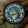 Patches for Backpacks, Funny Secret Squirrel Patrol Printing Patches Embroidered