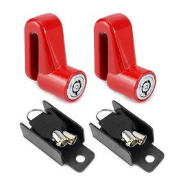 QWORK Motorcycle Bike Anti-Theft Wheel Disc Brake Lock, 2 Pack Safety Disc Wheel Lock with Keys, Keyed Differently Mountain Road Bike Padlock