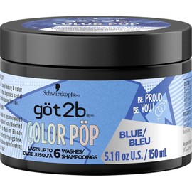 Got2B Color Pop Semi-Permanent Hair Color Mask, Blue, 5.1 oz