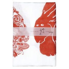 Yamamoto Hitoto Shoten Fluffy Tenugui Tenugui Ten Rabbits Colored Hand Towel, Hanako, Minuko, Uko [4933] Double Gauze Hand Towel, 100% Cotton, White, Size: Approx. 12.6 x 35.0 inches (32 x 89 cm)