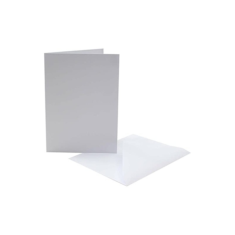 Trucraft - White Blank Craft Cards with Envelopes 5" x