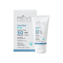 SunVeil Biogel - Protector Solar - Toque Seco - Ayuda a la microbiota