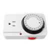 Mechanical Outlet Timer 24 Hours Cycle 3 Prong 2 Modes
