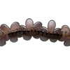 No Slip Banana Clip Flower Matte Black (Smoky Beige)