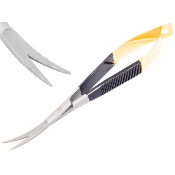 Micro Scissors 4.5" Castroviejo Stitch Cutting Embroidery Spring Action Extra