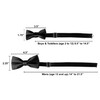 Tuxgear Boys Pre-Tied Bow Tie and Pocket Square Set –