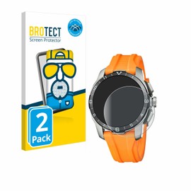 brotect 3D Curved Screen Protector Matte compatible with Festina Connected D (44 mm) (2 Pack) - Full Screen Coverage