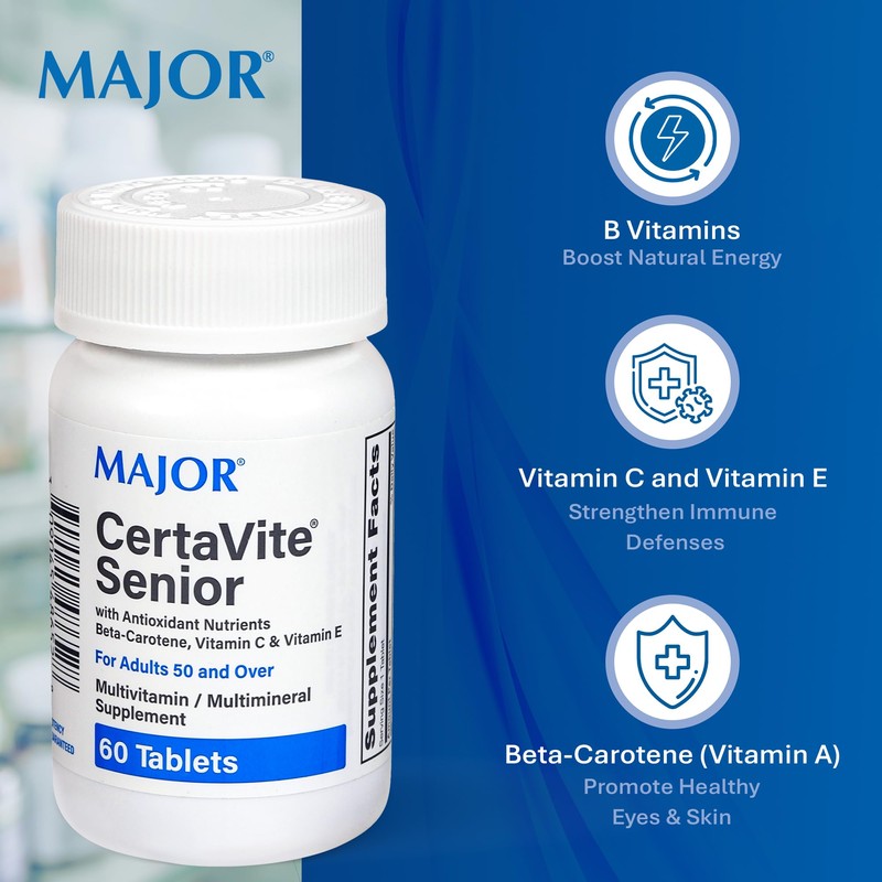 MAJOR CertaVite Senior Multivitamin with Antioxidants – Multivitamin for Women
