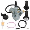 Carburetor with Handle Grip Bar and Throttle Cable Replacement for
