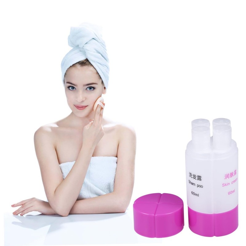Outanaya 4-in-1 Leakproof Travel Bottle Set 60ml Toiletry Organizer Pp