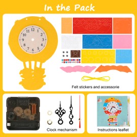 Attimal DIY Clock Kit – Unleash Creativity with Do It Yourself Clock Kits – an Engaging Timepiece Craft Project for Budding Makers（Animal Ocean