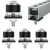 SKTREX Anti-Skid designTrolley Roller Wheels Limit Trolley Assembly Positioning for