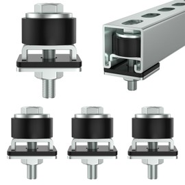 SKTREX Anti-Skid designTrolley Roller Wheels Limit Trolley Assembly Positioning for Unistrut Strut Channel with 1-5/8" Wide and All 1-5/8" or Taller Strut Channel Pack of 4