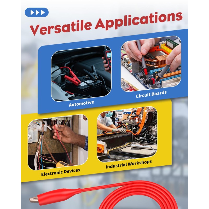 Vibit 30 Pcs Back Probe Kit Automotive Banana Plug Alligator