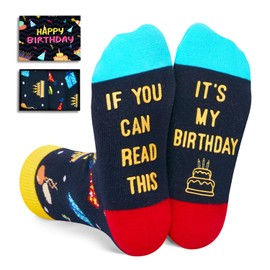 HAPPYPOP Birthday Gifts Ideas for Boys - Socks for 7-9 Year Old Big Kids, Crazy Silly Funny Gifts for Kids
