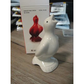 Le Creuset RARE Le Creuset 3 1/4" Pie Bird Baking Funnel / Solid White Color / New In Box