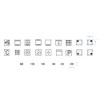 Cooker Sticker Set Cooker Symbols to Stick On (RPt5/1) (6mm)