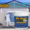 Qiveaory 1Gal/133Fl.oz Liquid Rubber Rv Roof Coating White Waterproof Sealant