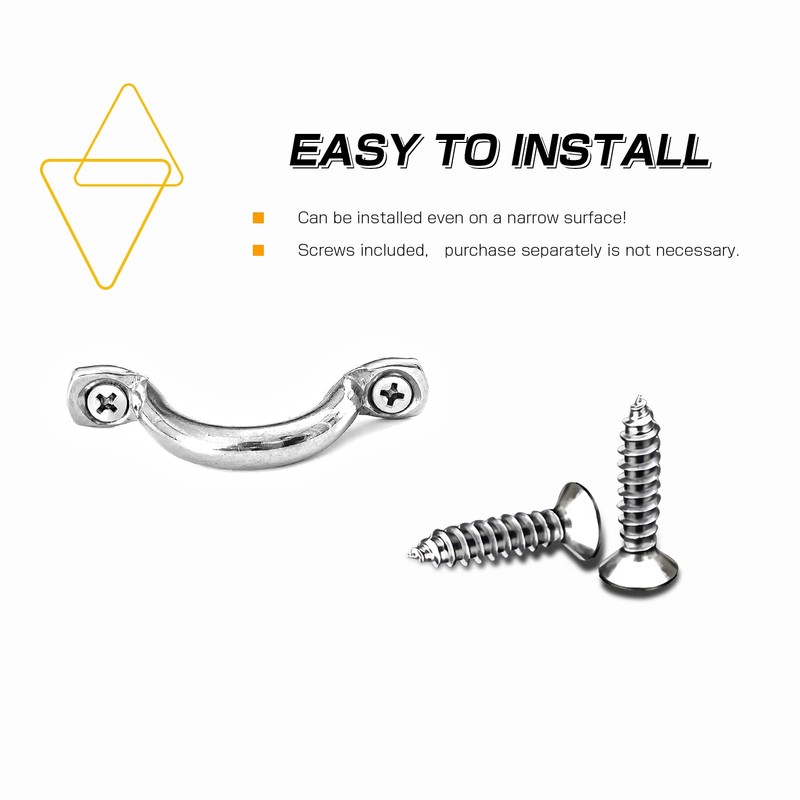 9Tong Tie Down Deck Loop Steel Stainless Hardware Deck Loop