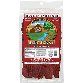 Buffalo Bills 8oz Spicy Country Cut Beef Jerky Pack (moist & tender spicy beef jerky)