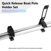 Boat Hook Holders, Rubber Push Pole Holder Quick Release Oar