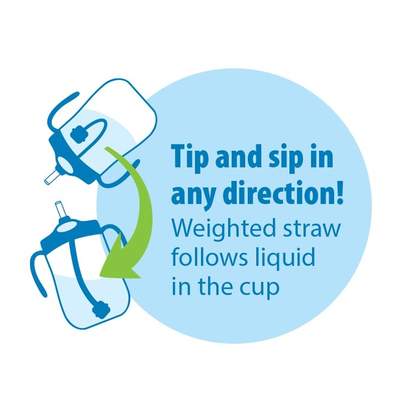 Dr. Brown's Milestones Baby's First Straw Cup, Training Cup with