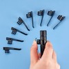 Outus 20 Pcs Flashlight Clip for Removable Accessories Metal Penlight