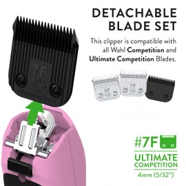 WAHL Professional Animal Thick Coat Pet Clipper & Dog Clipper, Pink (#9787-300)