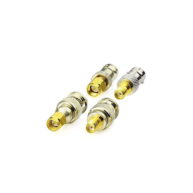 Eightwood Antenna Adapter Kit SMA to BNC 4 Type for