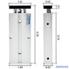 TAILONZ PNEUMATIC 10mm Bore 100mm Stroke Double-Rod Double-Acting Aluminum Pneumatic