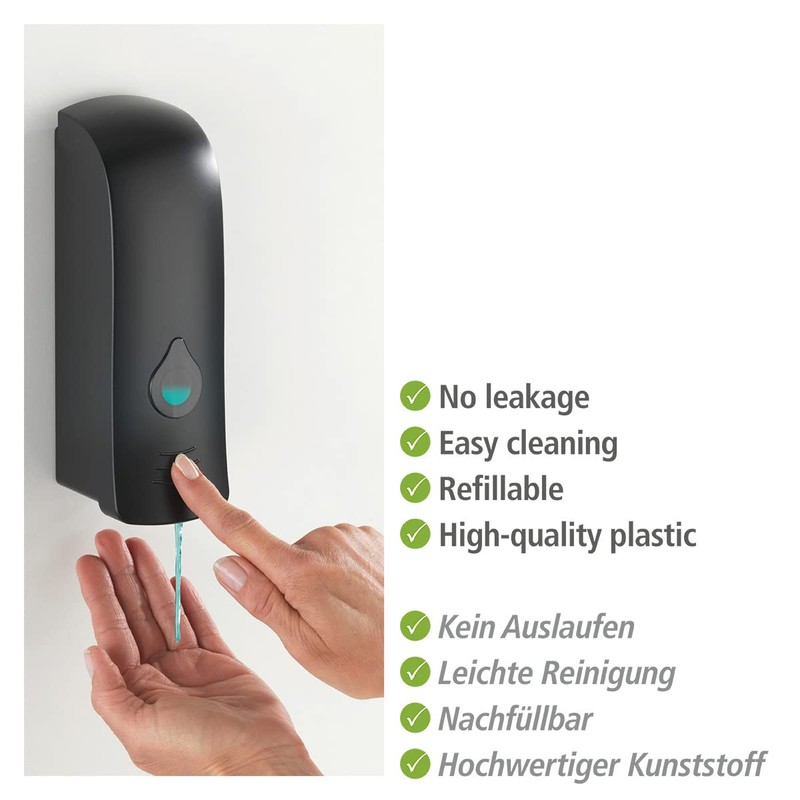 WENKO Peanut Beige Liquid Soap Dispenser Capacity 0.24 L, Glossy