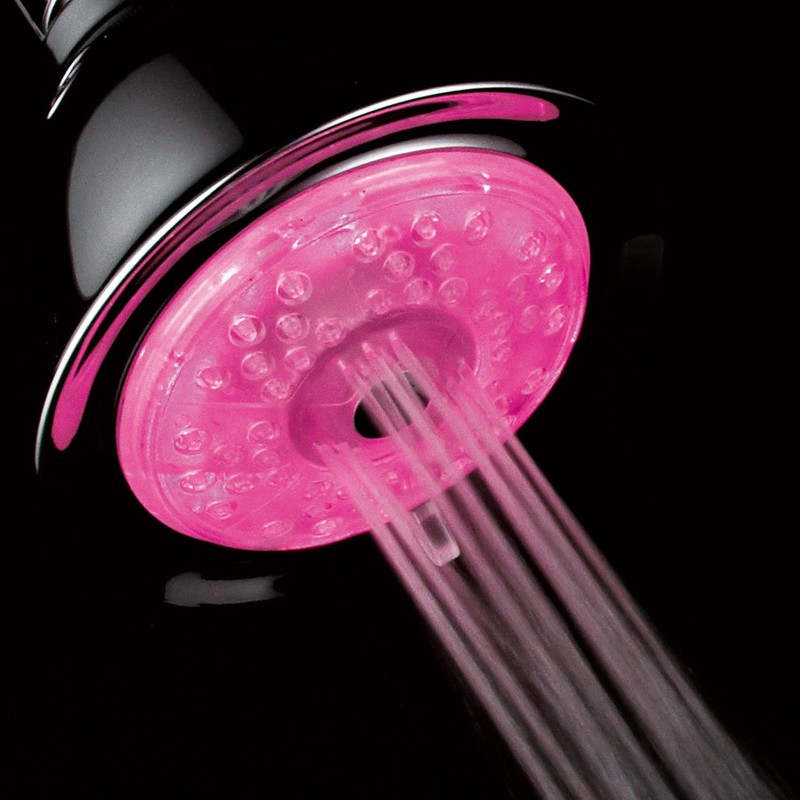 Luminex by PowerSpa 7-Color 24-Setting LED Shower Head Combo with