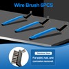 Mini Wire Brush Set 6Pcs - Stainless Steel Wire with