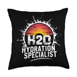 Hydration Specialist H2O Water Meme Waterboy Hydrated Homie Throw Pillow