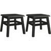 eHemco Solid Hardwood Step Stool for Adults and Kids, 12.25