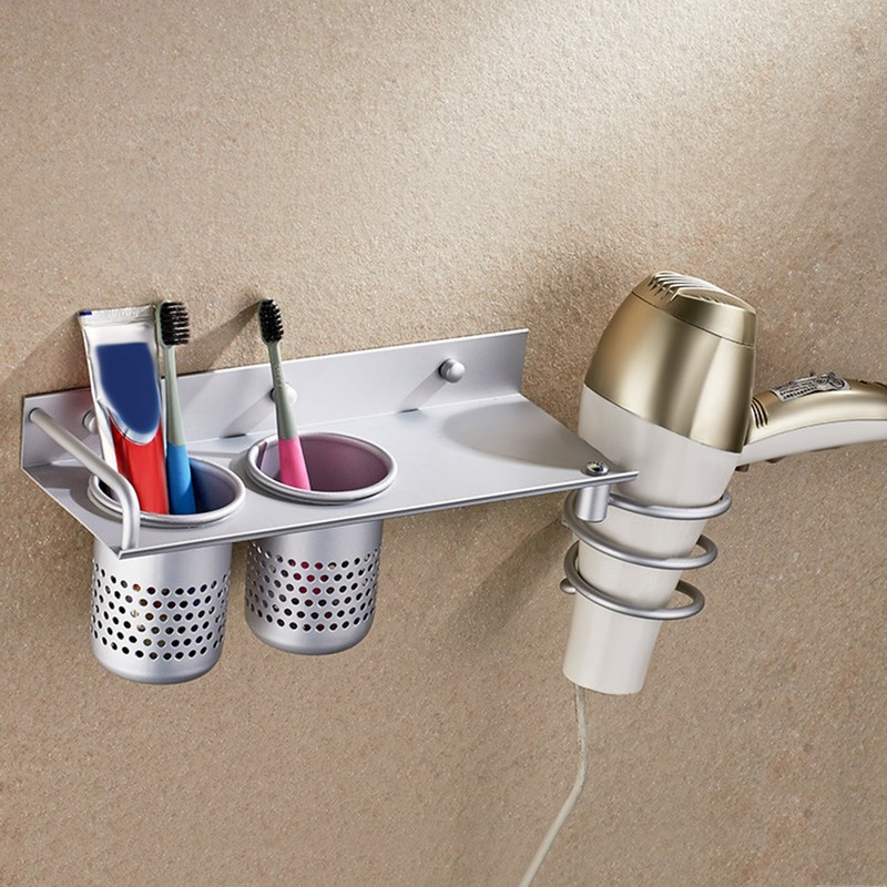 Multi-use Aluminum Flat Holder Stand Rack Storage Organizer Wall Mount