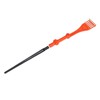 Garden Leaf Rake with 16.5inch Extension Pole Pivoting Head for