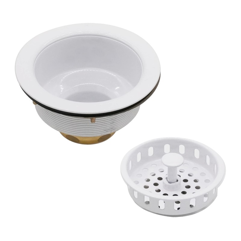 Westbrass A2165-50 4-1/4" OD Post Style Large Kitchen Basket Strainer
