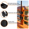2PCS Patio Umbrella Holder, Outdoor Umbrella Base Clamp Mount Bracket