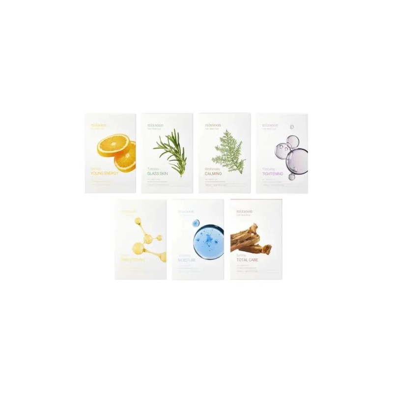 Mixsoon Mascarilla Facial Daily Mask Set 7 Piezas Diferentes Todo
