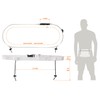 Karteo Race Number Strap [Pack of 1] Running Belt White