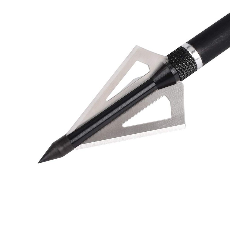 NIKA ARCHERY Broadheads 100 Grains 3 Blades Steel Arrows Heads