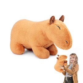Simulation Capybara Plush Toy 40cm/16”, Realistic Stuffed Animal Capybara Plush Toy, Cute Capybara Plush Toy, Super Soft Capybara Home Decoration Animal Toys, Gift for Friends and Kids