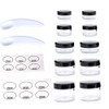 ZEJIA 10pcs Sample Containers with Screw Lids,5 Size 3/5/10/15/20 Gram