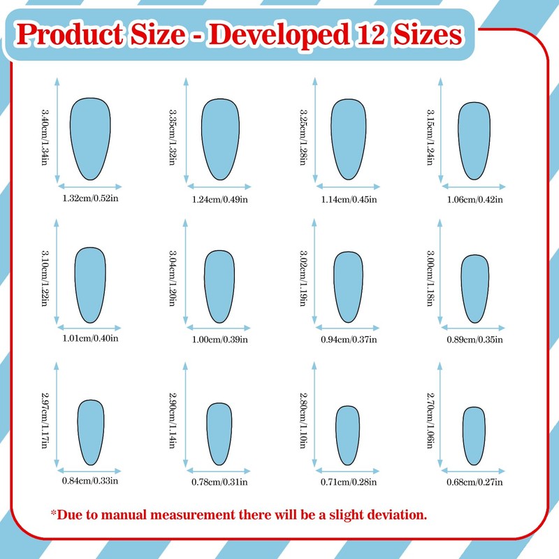 Long Nails Press on Stiletto Brown Fake Nails False Nails