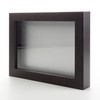 Dark Brown 30x30 Large Shadow Box Display Wooden Frame with