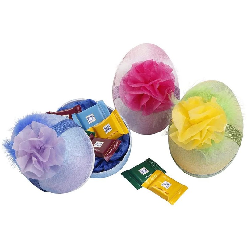 Crafty Capers Three Opening Fillable Paper Mache Eggs to Decorate